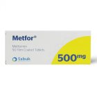 METFOR 500 MG TABLET 50P