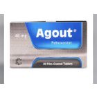 AGOUT 40 MG TABLET 30P