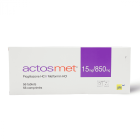 ACTOS MET 15/850 MG TABLETS 65P