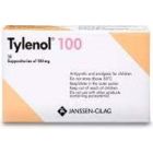 TYLENOL 100 MG SUPPOSITORY 10P