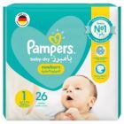 PAMPERS BABY DIAPER (1) 2-5 KG 26*6 C