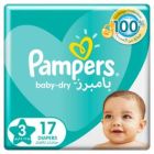 PAMPERS BABY DIAPERS (3) 9-4 KG 18*6 C