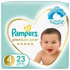 PAMPERS BABY DIAPERS PREMIUM CARE (4) 7-18 KG 23*4 C