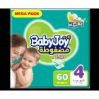 BABYJOY BABY DIAPERS MEGA (4) 60*3 C