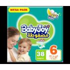 BABYJOY BABY DIAPERS MEGA (6) 38*3 C