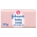 JOHNSON BABY SOAB BAR WITH BABY OIL ROSE 125 ML