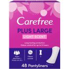 CAREFREE FEMALE NAPKINS PLUS LARGE LIGHT SCENT 48 PC 5 C