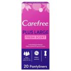 CAREFREE FEMALE NAPKINS PLUS REGULAR LARGE 20 PC 12 C