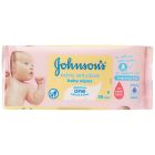 JOHNSON BABY WIPES SENSITIVE SKIN UNSCENTTED 12*56