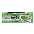 DABUR HERBAL TOOTH PASTE HERBAL MINT+ LEMON 150 GM +TB OFFER