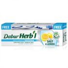 DABUR HERBAL TOOTH PASTE WHITENING SALT AND LEMON 150 GM + TB OFFER