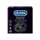 DUREX CONDOM EXTENDED PLEASURE 3 P