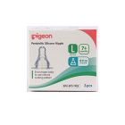 PIGEON SILICONE NIPPLE BOX 3P L