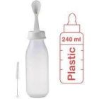PIGEON FEEDING PLASTIC BOTTLE WEANING WITH SPOON 240 ML P330 D329