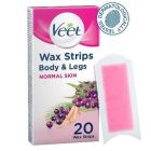 VEET HAIR REMOVAL WAX STRIPS NORMAL SKIN 20 P