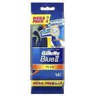GILLETTE BLUE 2 PLUS DISPOSABLE RAZOR ULTRA GRIPE BAG 14P *20C
