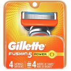 GILLETTE FUSION 5 POWER RAZOR 4P