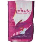 PRIVATE FEMALE NAPKINS WITH WINGS COMPRESSED MAXI NIGHT 24*6 C
