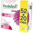 FRESH DAYS FEMALE NAPKINS LONG UNSCENTED 52+20*6 C