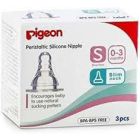 PIGEON SILICONE NIPPLE 3P MEDIUM NEW
