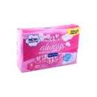 ALWAYS FEMALE NAPKINS LARGE WITH WINGS SENSETIVE SKIN PAINK 50*4 C