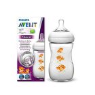 AVENT FEEDING BOTTLE NATURAL PLASTIC DECORATED GREEN/TIGER 260 ML