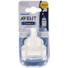 AVENT FEEDING BOTTLE NIPPLE CLASSIC TEATS 1 HOLE1 M+ 2P