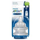 AVENT FEEDING BOTTLE NIPPLE CLASSIC TEATS 2 HOLE1 M+ 2P