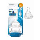 AVENT FEEDING BOTTLE NIPPLE CLASSIC TEATS 4 HOLE6 M+ 2P
