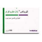 EUTHYROX 25 MCG TABLET 100P