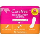 CAREFREE FEMALE NAPKINS FLEXI COMFORT COTTON 40 PC 24 C