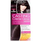 LOREAL HAIR COLOR CASTING CREME GLOSS NO AMMONIA DARK BLACK 200