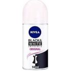 NIVEA DEODERANT ROLL WOMEN INVISIBLE BLACK & WHITE CLEAN 50 ML